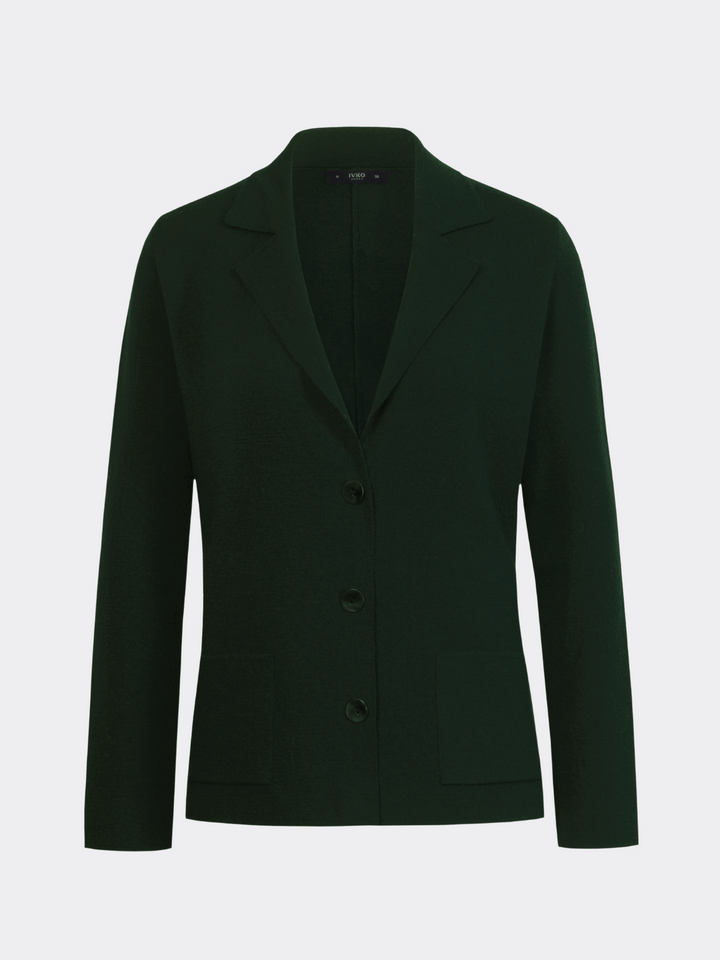 Strickjacke Dunkelgrün