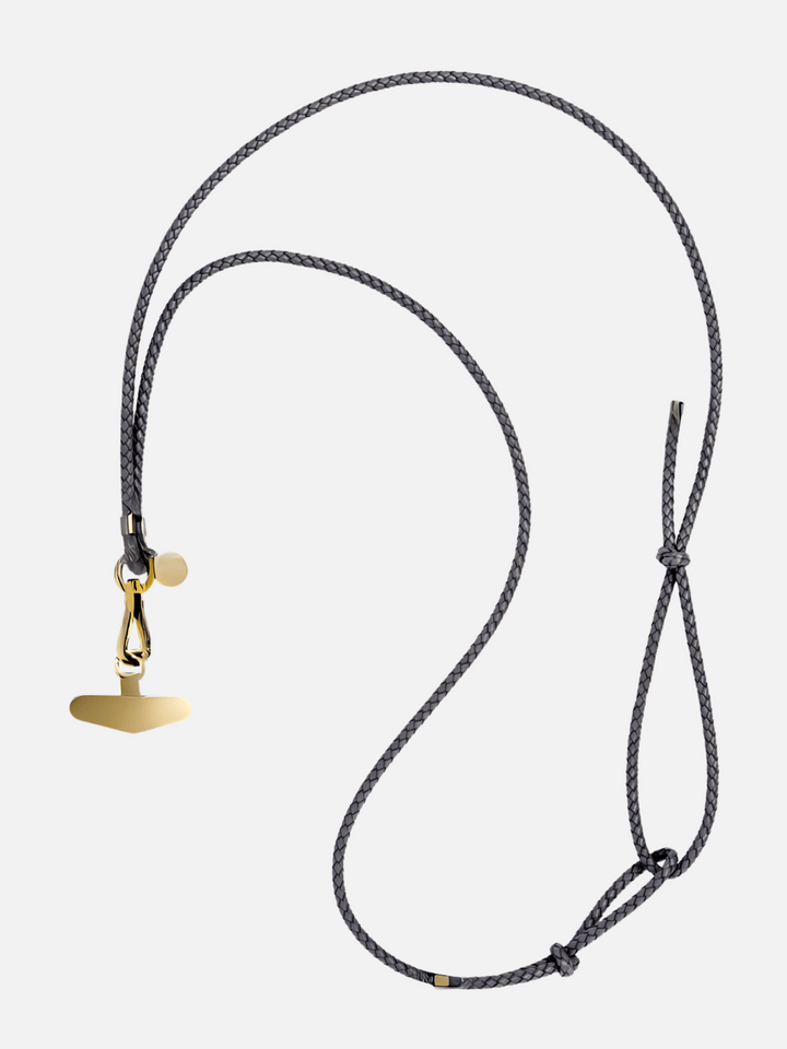 Mobile phone chain Cecilie black-gold