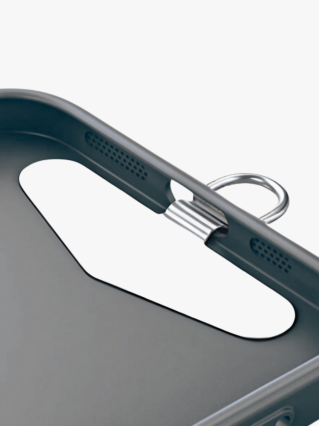 Mobile phone chain Cecilie black-silver