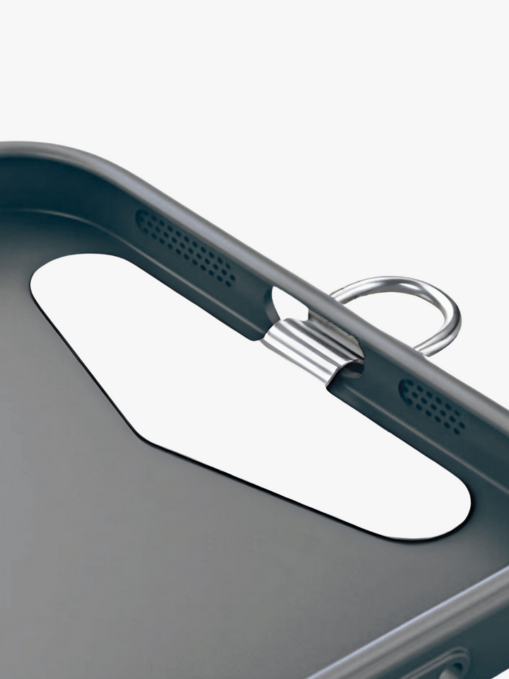 Mobile phone chain Cecilie black-silver