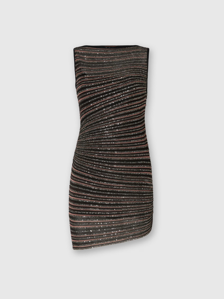 Minikleid mit  Lamé-Streifen