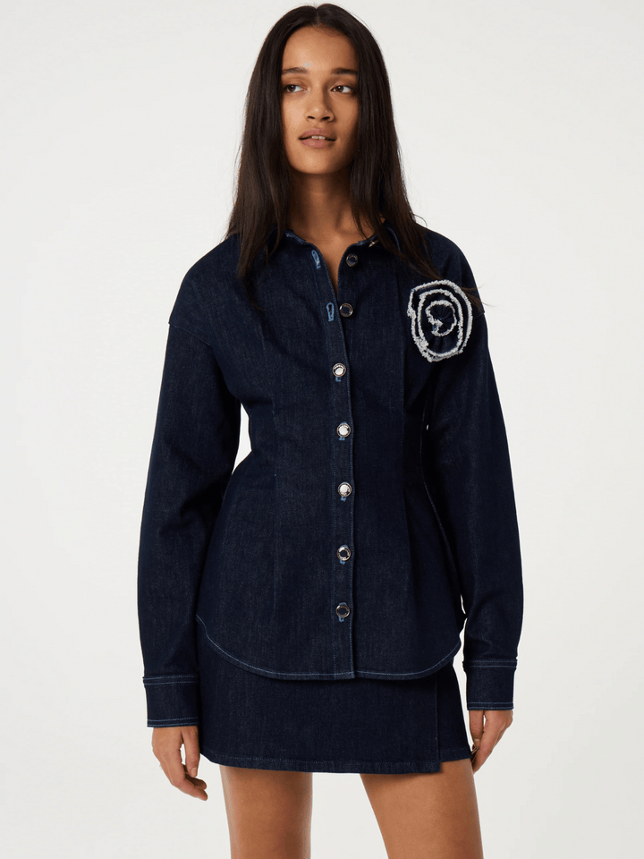 Irina denim blouse