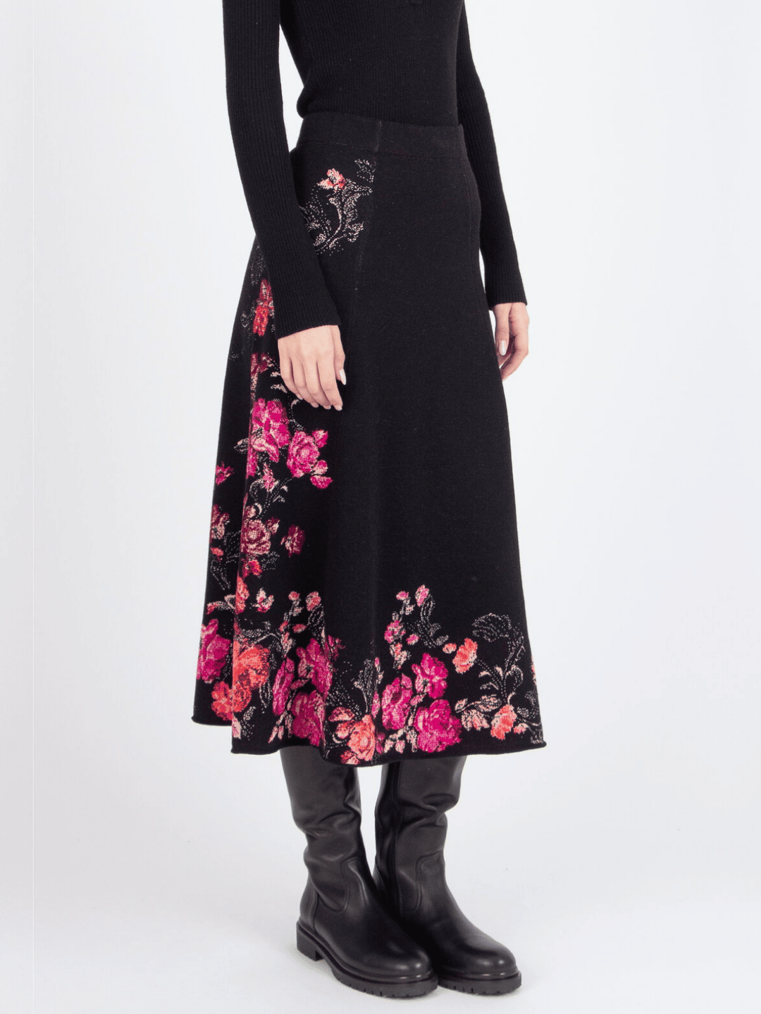 Rock mit floralem Muster