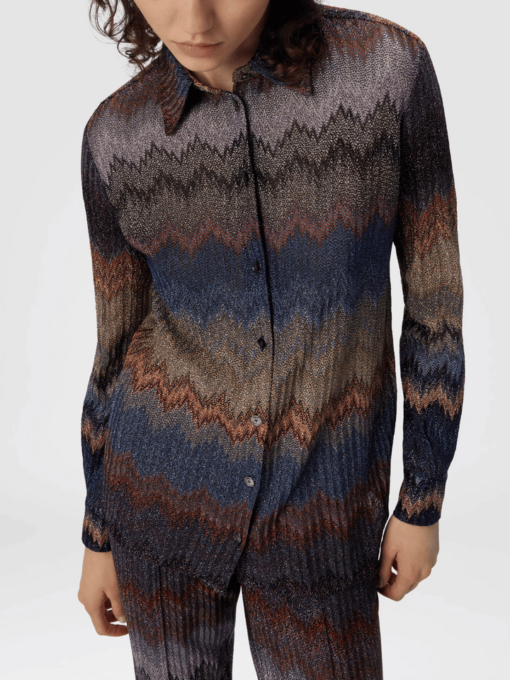 Bluse mit Schlangenmuster