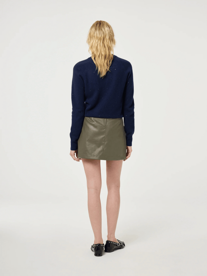 Lidi Strassstein Pullover Blau