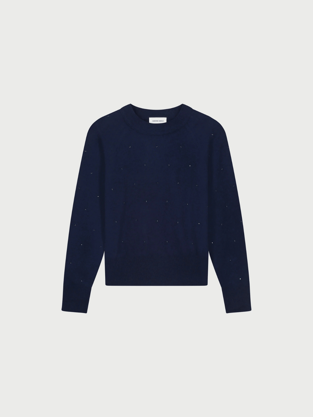 Lidi Strassstein Pullover Blau