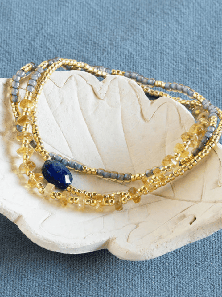Identity Lapislazuli Citrin Armband