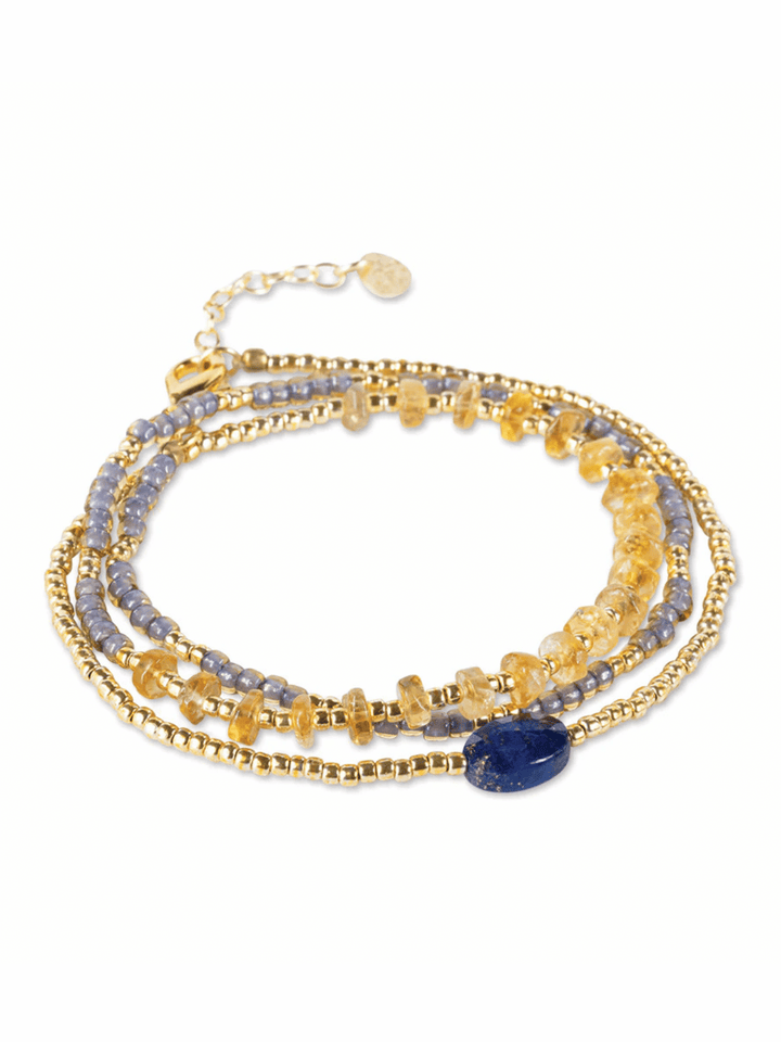 Identity Lapislazuli Citrin Armband