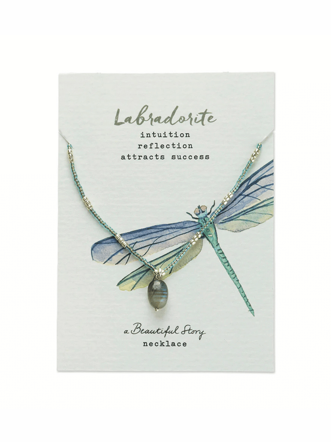 Wishing Labradorit Halskette Silberfarbend