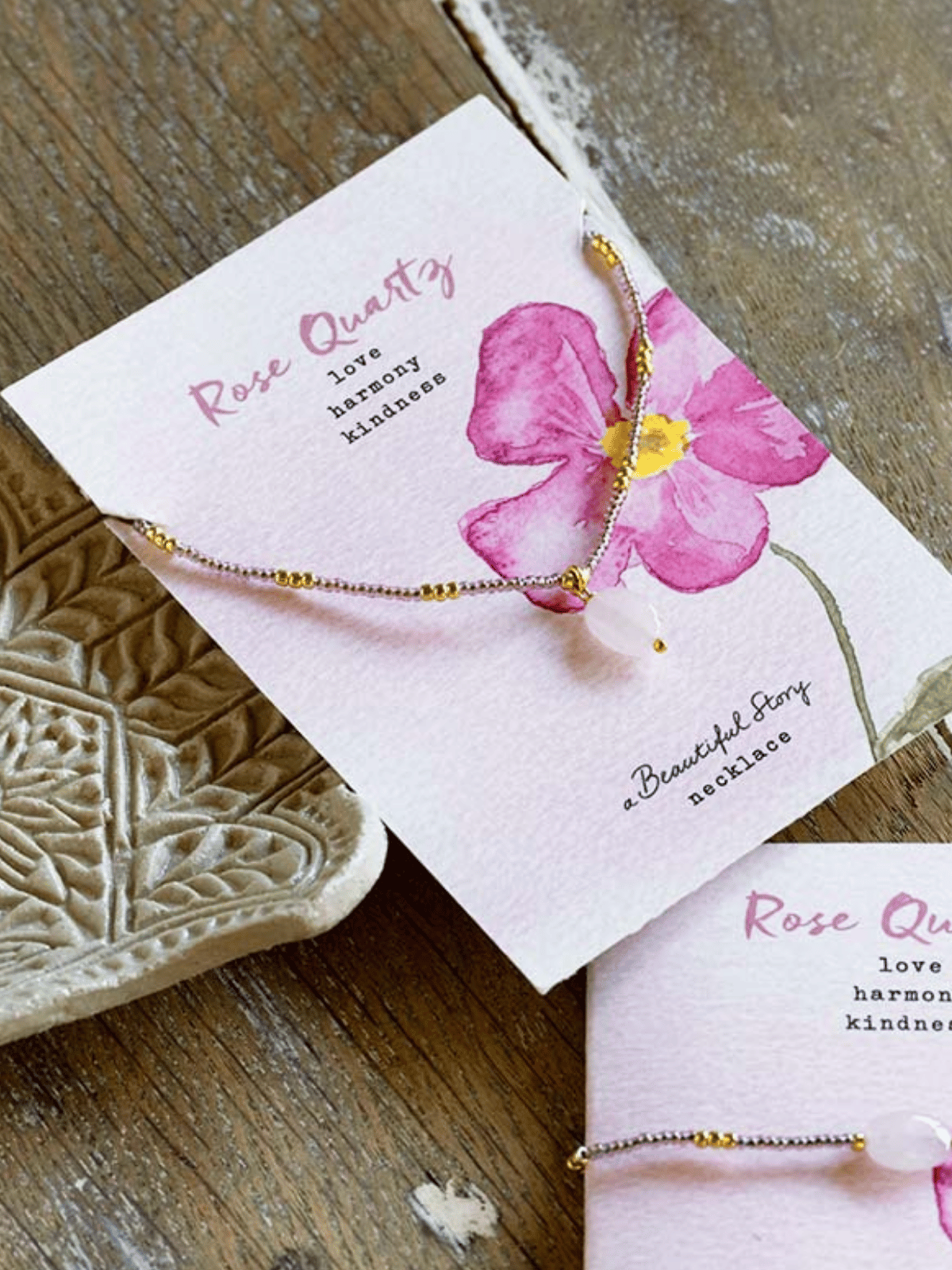 100 Dankeskarten In Rosa Mit Goldakzent – 8,9x5,1 Cm, Für Kleine Unternehmen & Händler