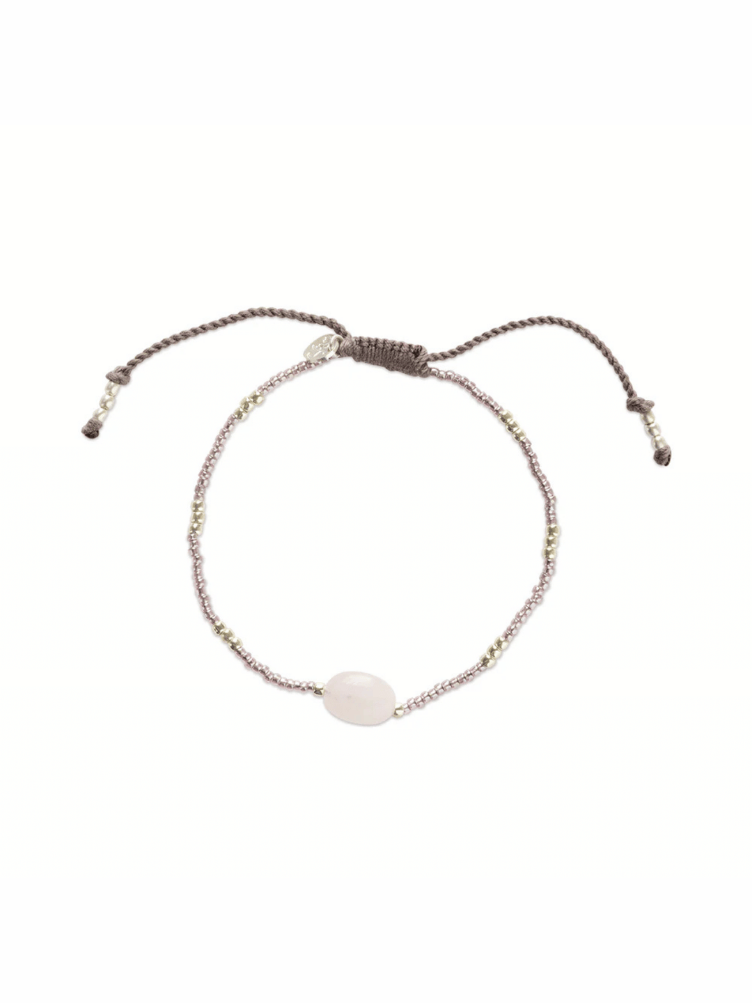 Wanting Rosenquarz Armband Silberfarben