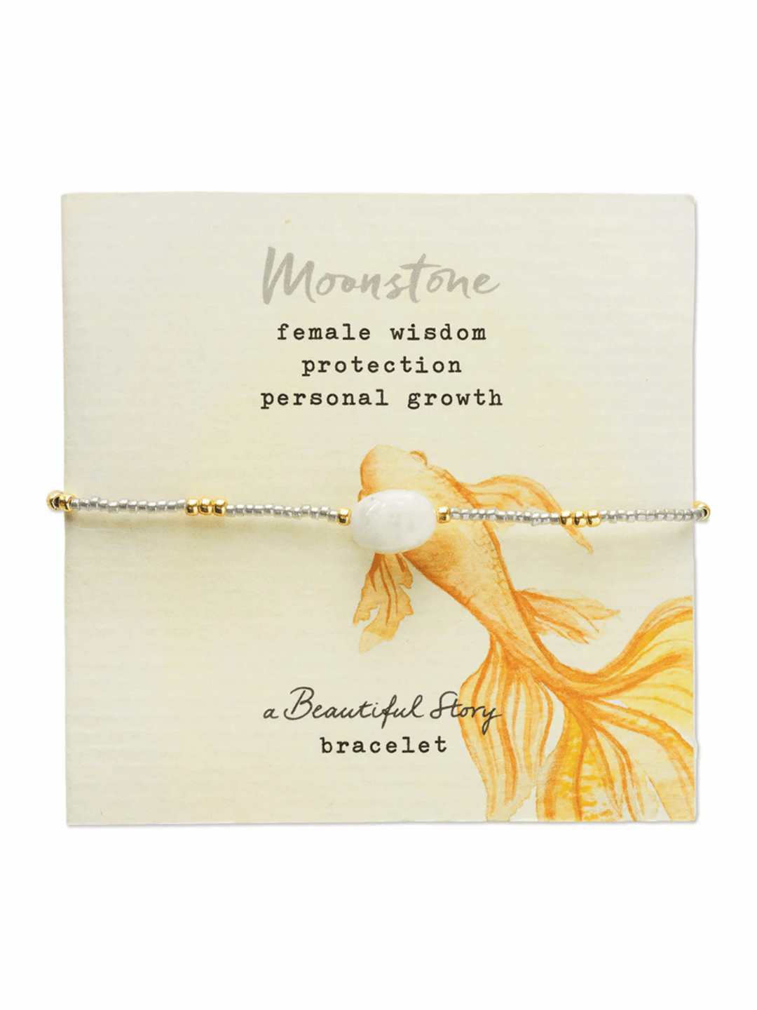 Wanting Mondstein Armband Goldfarben