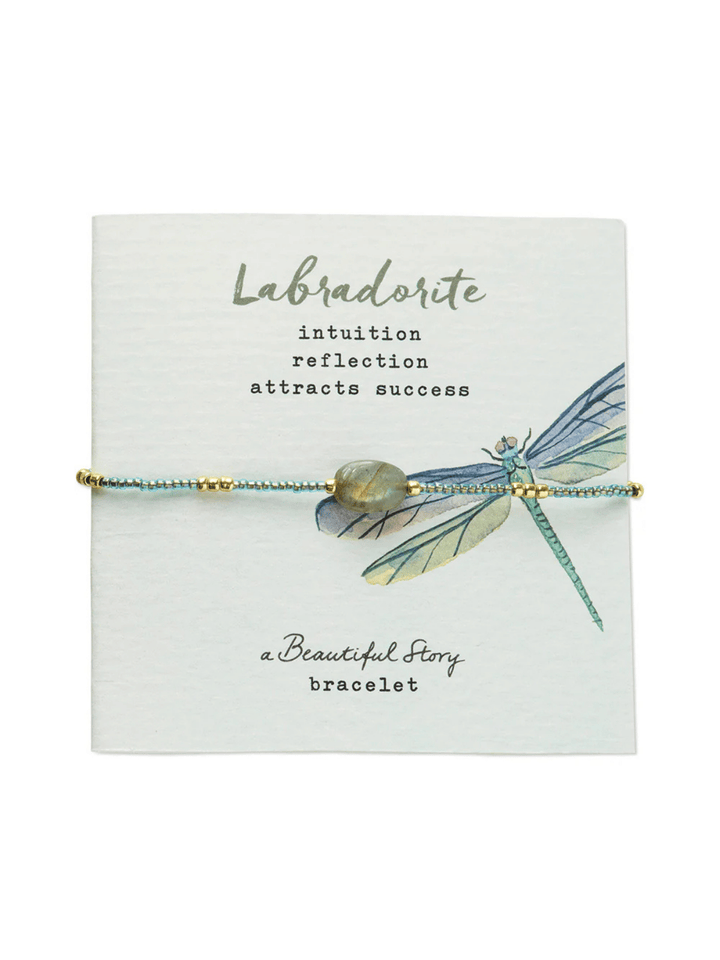 Wanting Labradorit Armband Goldfarben