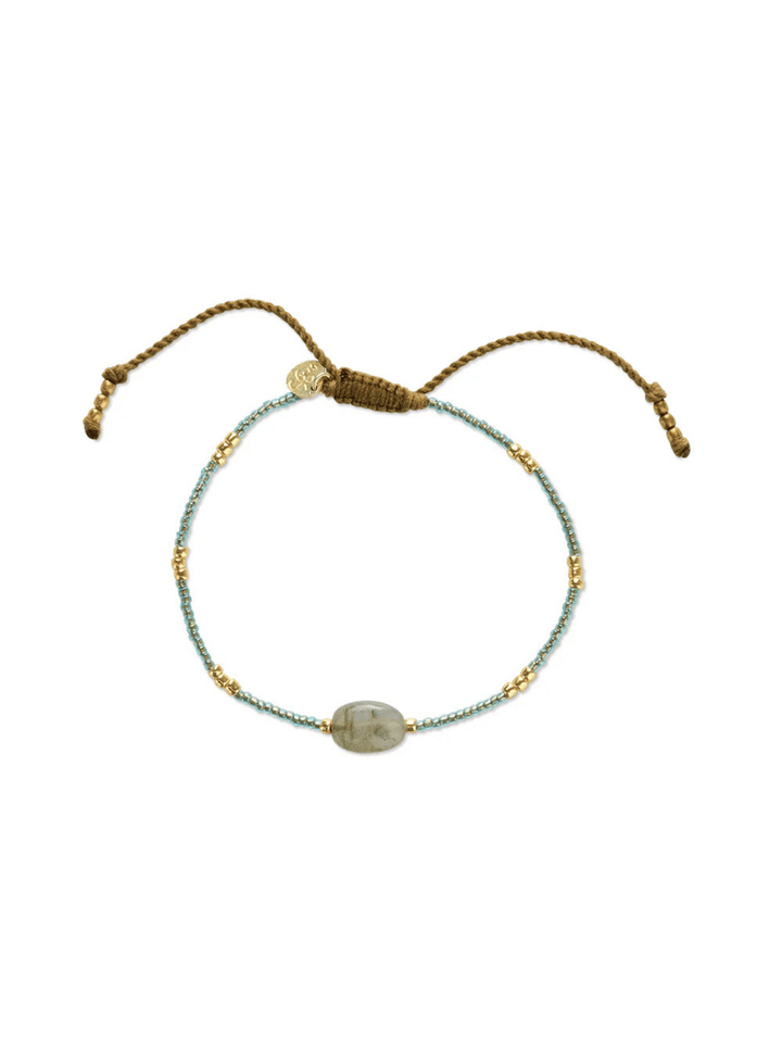 Wanting Labradorit Armband Goldfarben