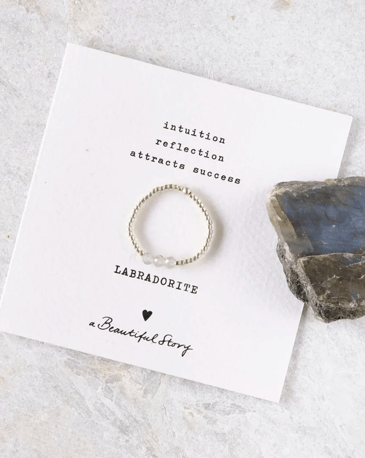 Clarity Labradorit Ring Silber