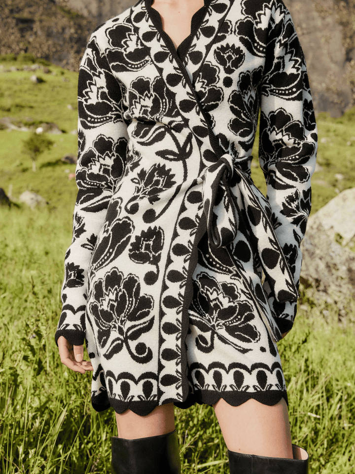 Floral Arabesque Minikleid