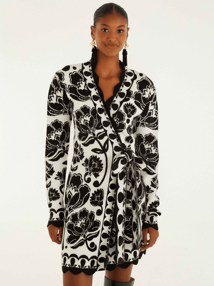 Floral Arabesque Minikleid