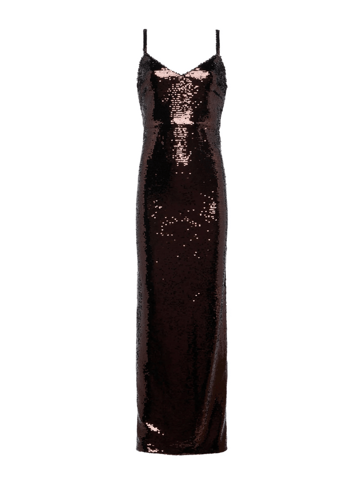 Karma Paillettenkleid Chocolate