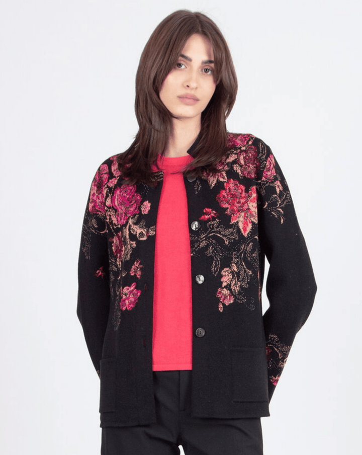 Jacquard Floral Jacke