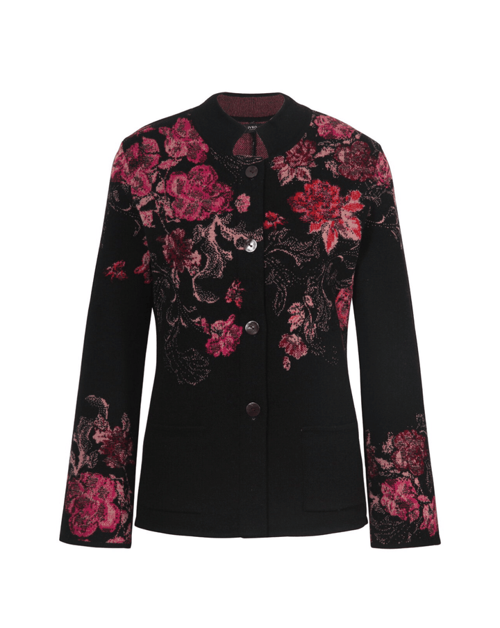 Jacquard Floral Jacke