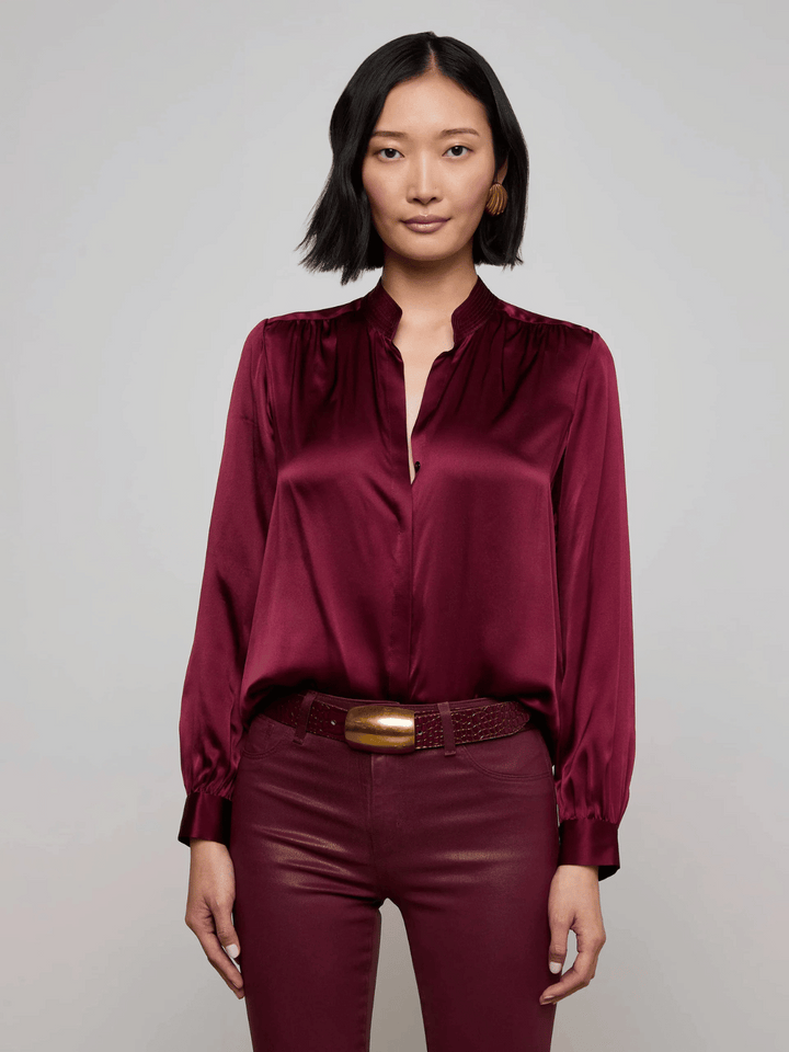 Bianca Bluse Dark Port