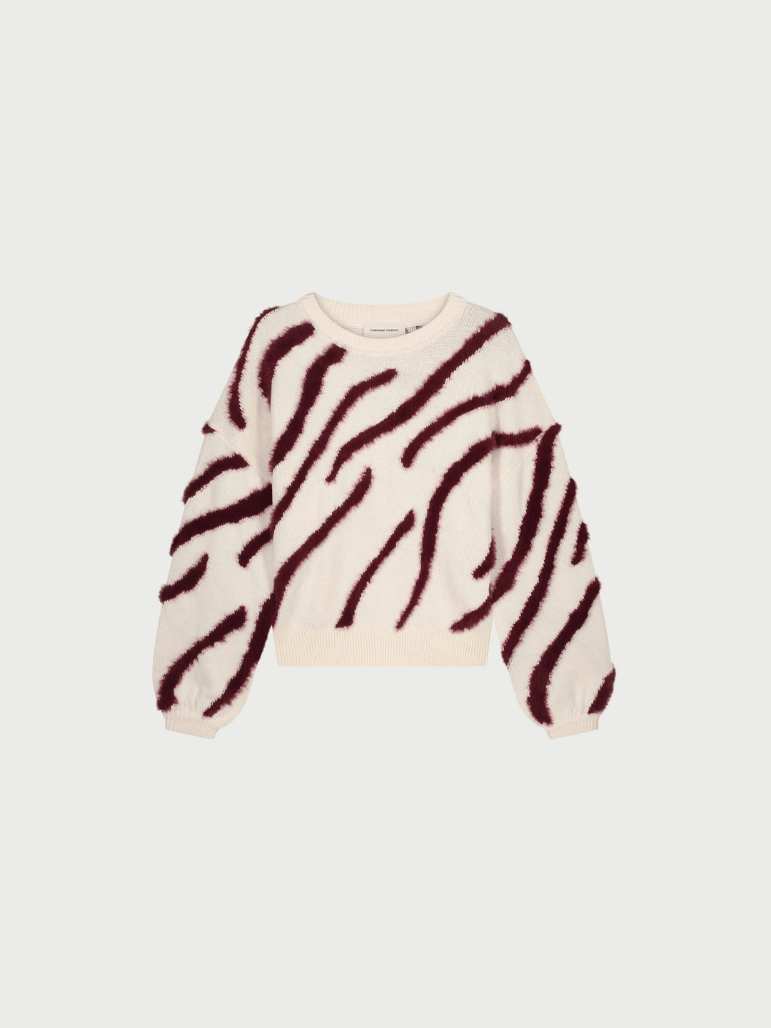 Zebra Pullover Cosy White