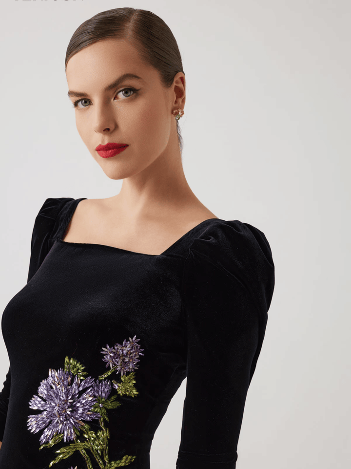 Abendkleid Samt