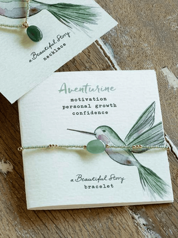 Wanting Aventurin Armband Goldfarben