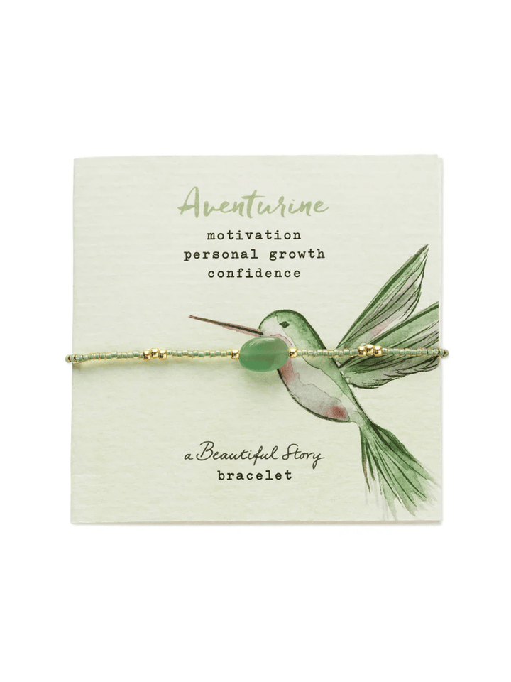 Wanting Aventurin Armband Goldfarben