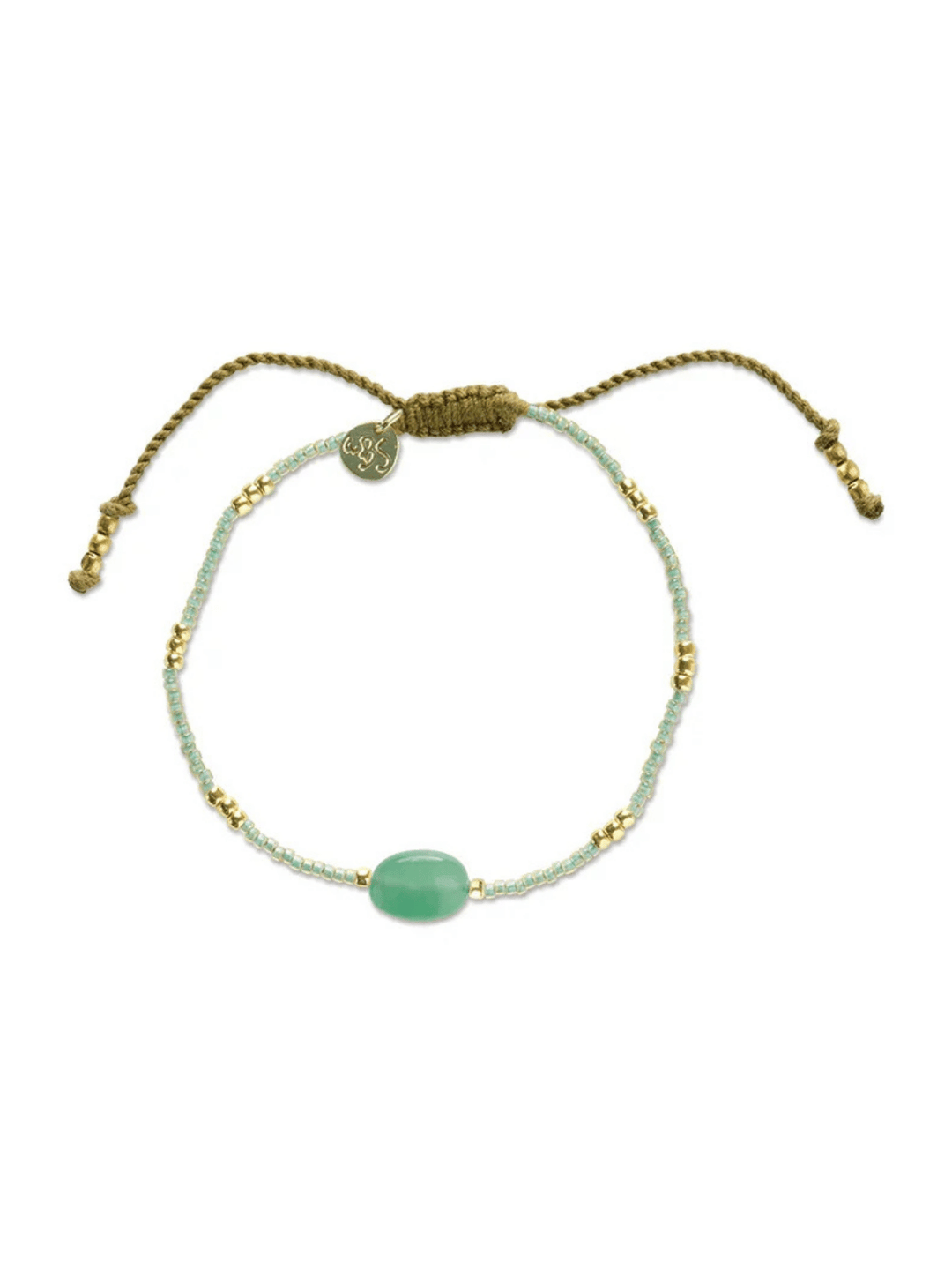 Wanting Aventurin Armband Goldfarben