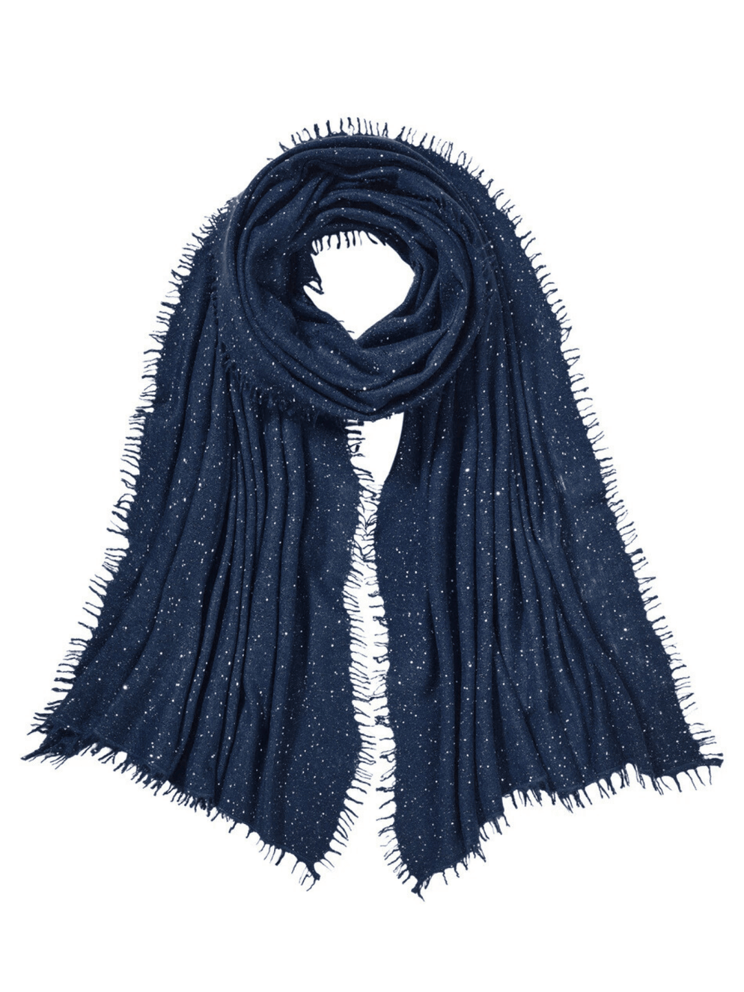 Cashmere scarf sequined jeans