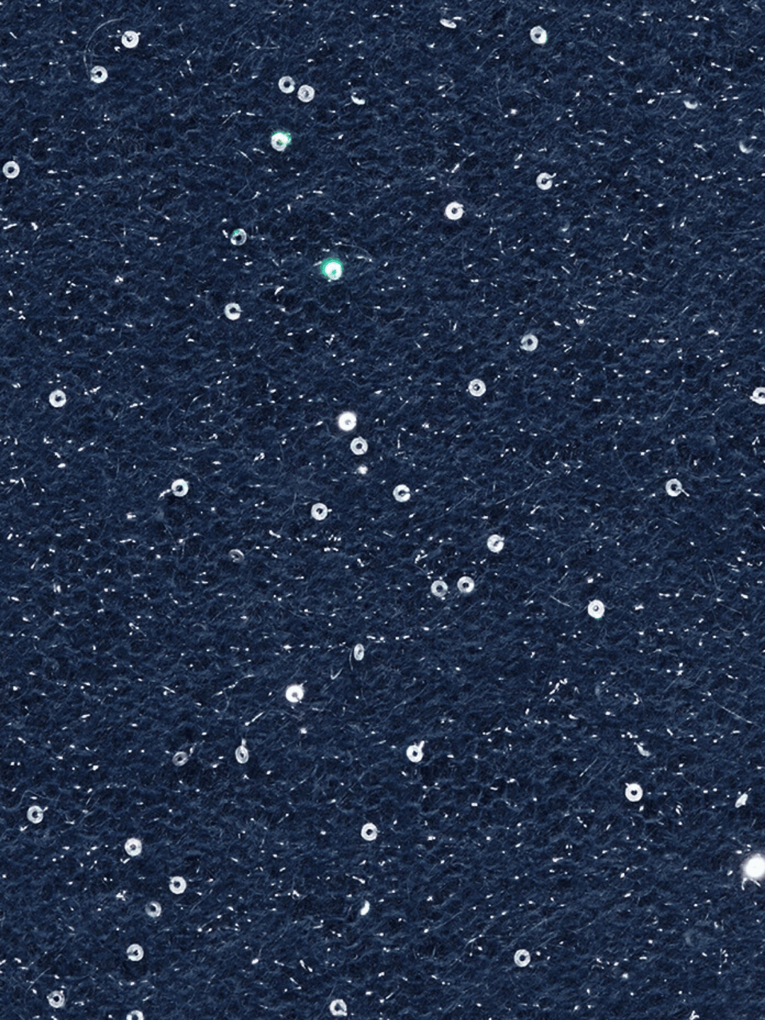 Cashmere scarf sequined jeans