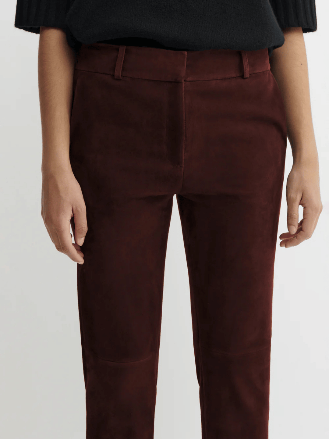 Jenna Stretch Suede Shiraz