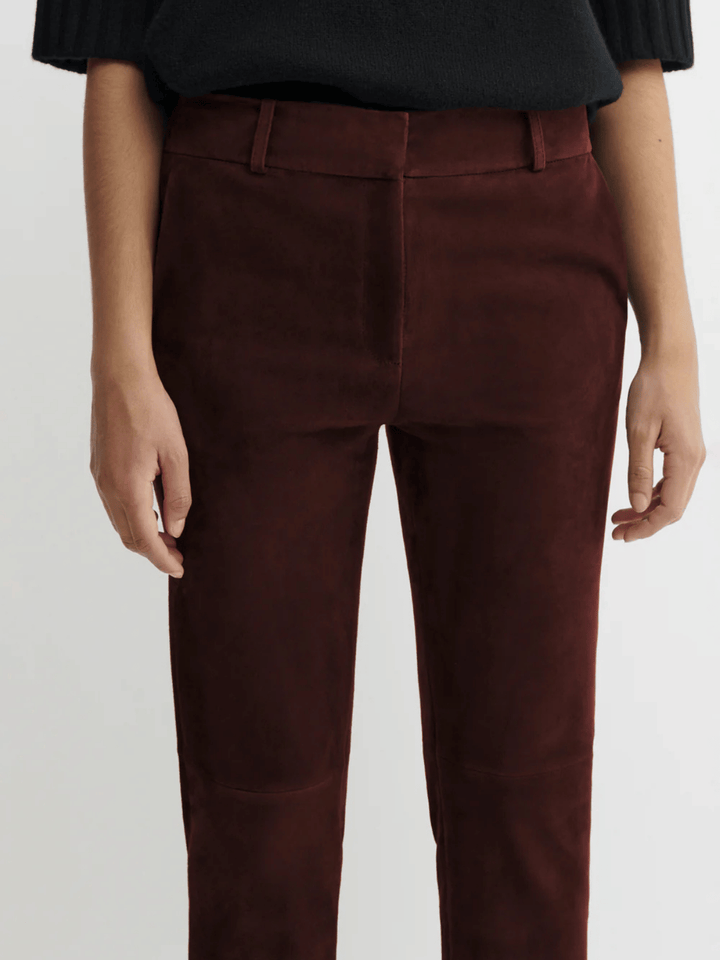 Jenna Stretch Suede Shiraz