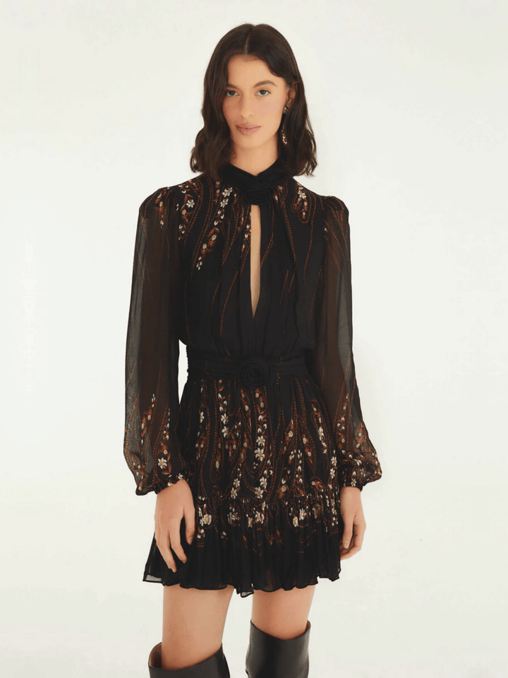 Garden Silhouette Mini Dress