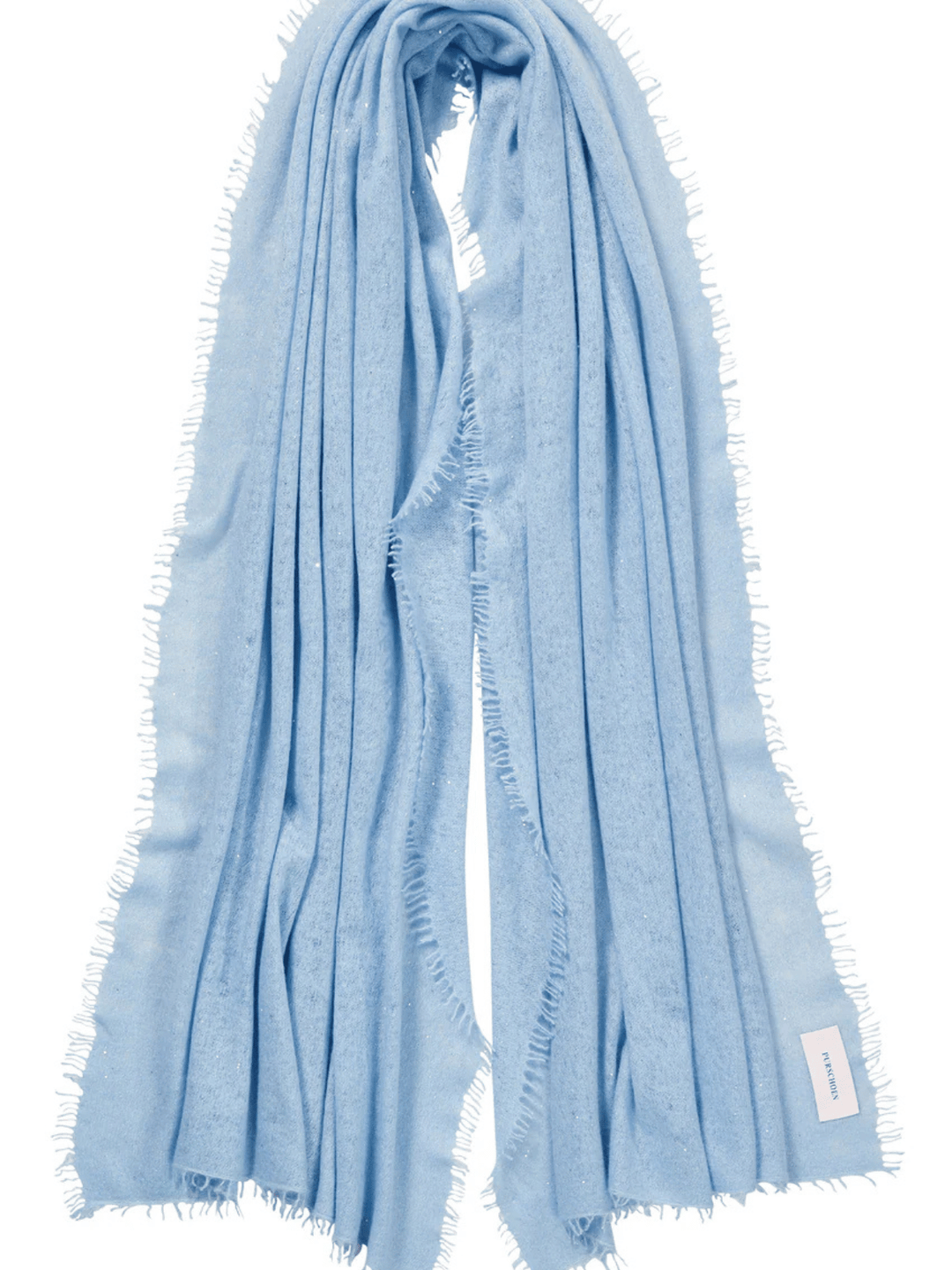 Kaschmirschal Pailletten Bleu