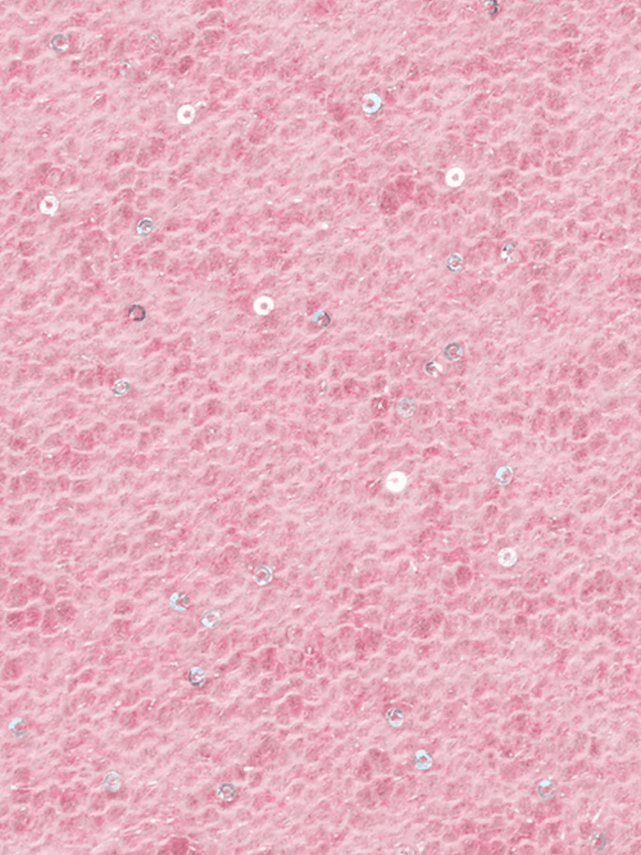 Scialle in cashmere con paillettes Deep Rose