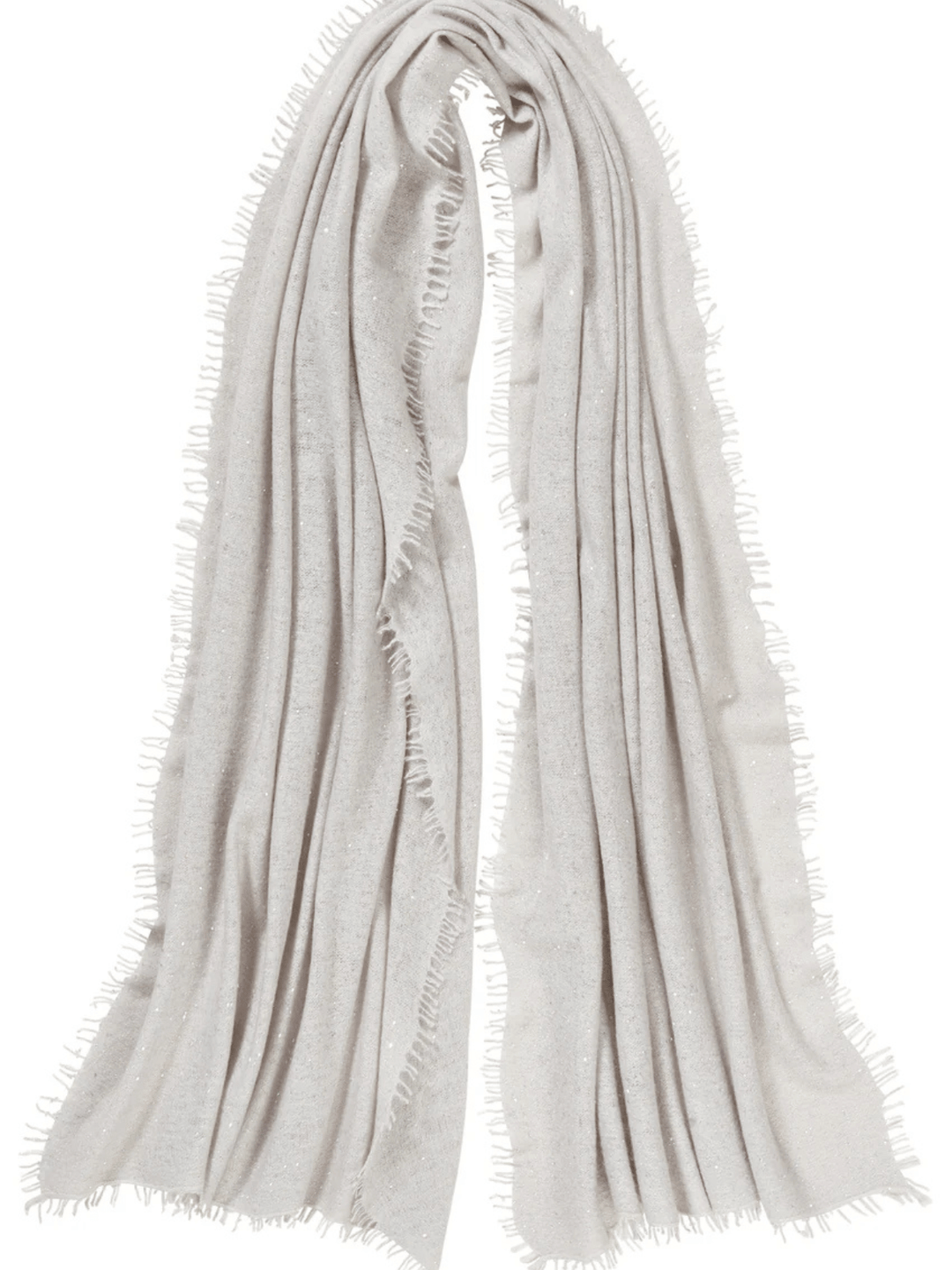Kaschmirschal Pailletten Silber