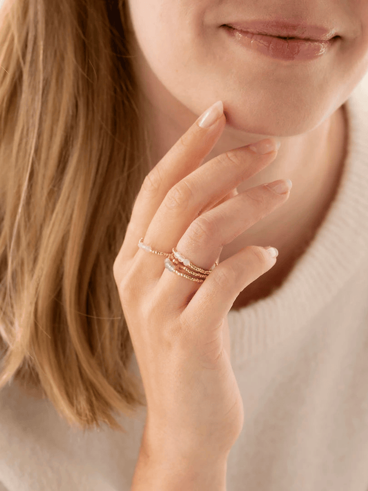 Clarity Mondstein Ring Gold