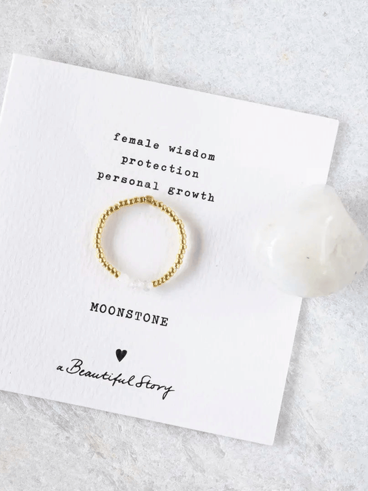 Clarity Mondstein Ring Gold