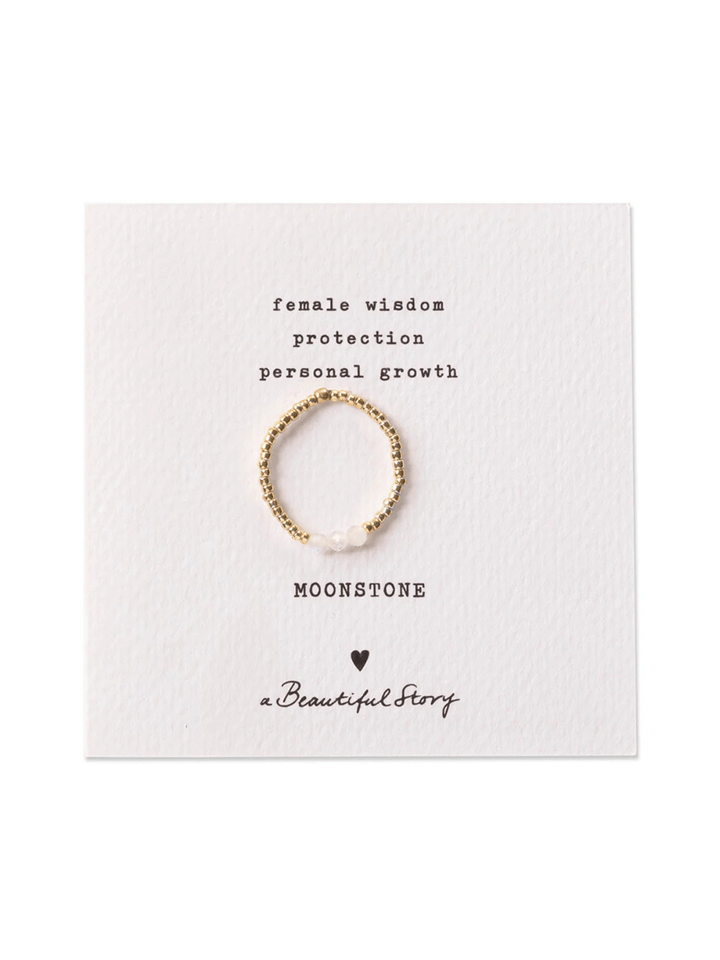 Clarity Mondstein Ring Gold