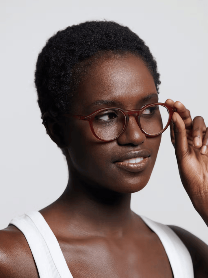 Lesebrille #D Cherry Red