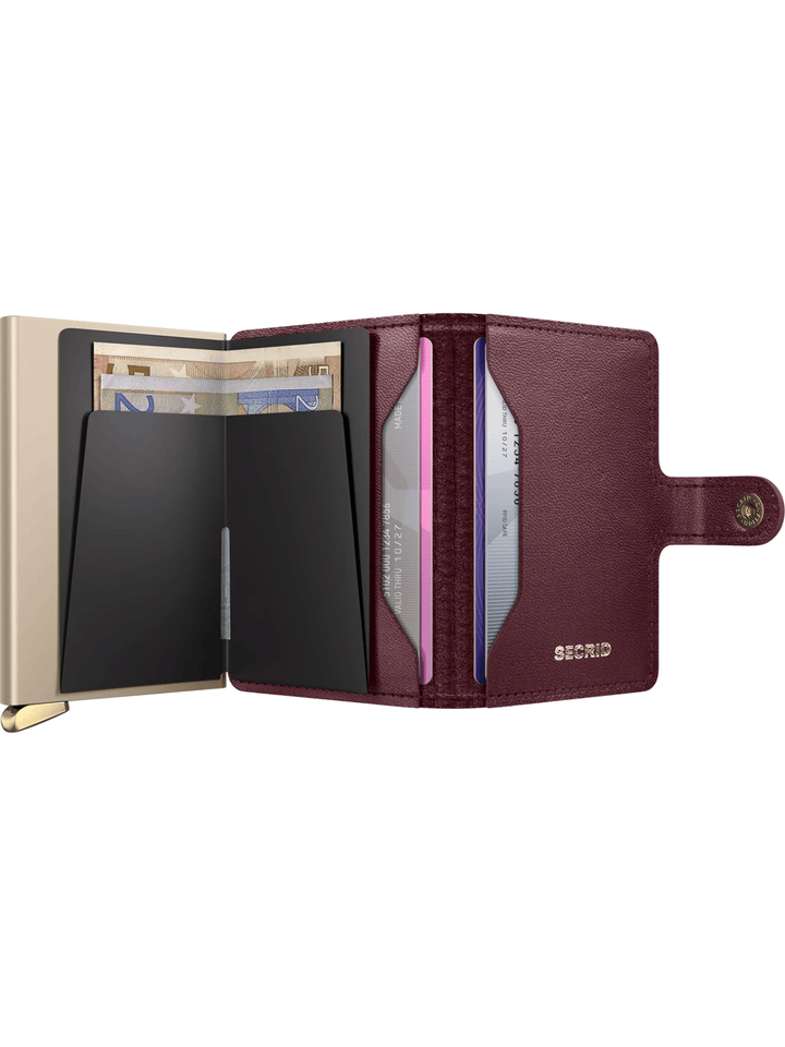 Premium Miniwallet Emboss Diamond + Bordeaux