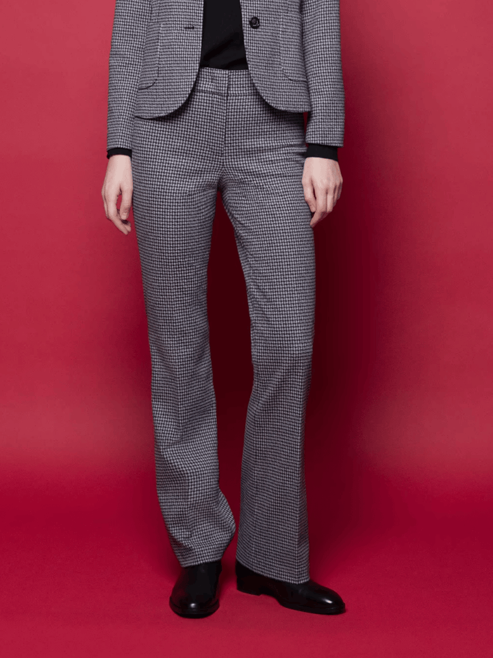 Ellie Hose mit Hahnentritt-Muster