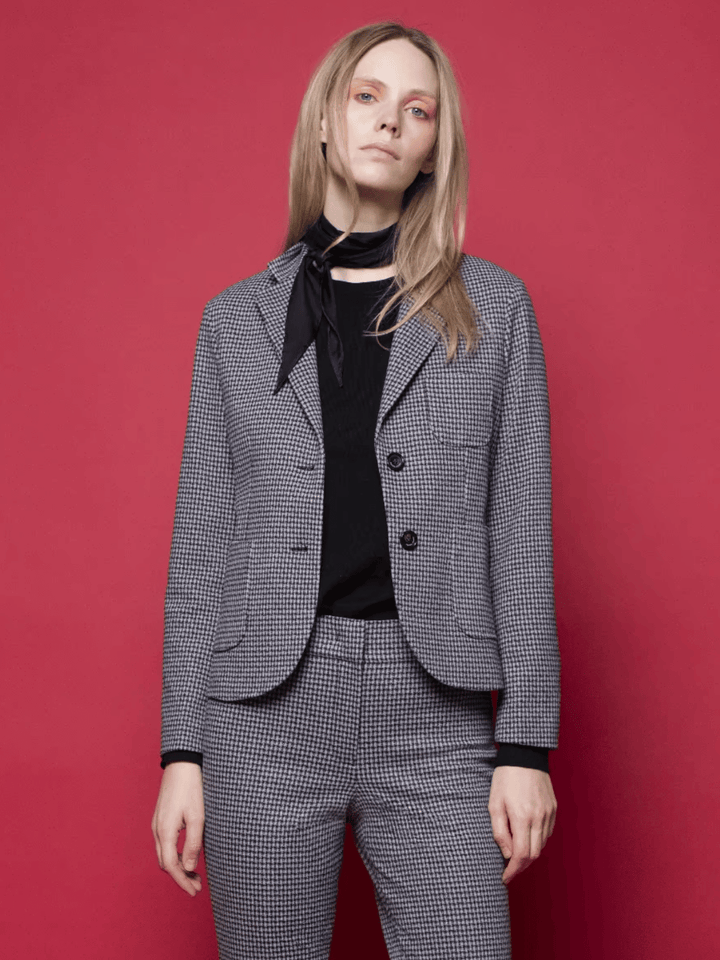 Gina Blazer mit Hahnentritt-Muster