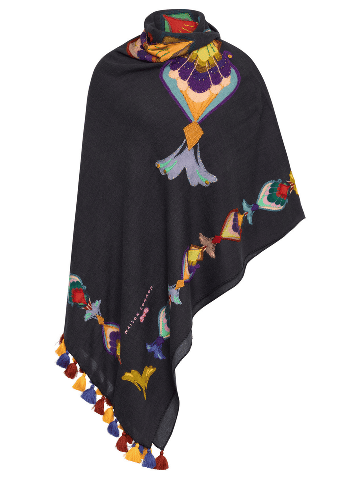 Schal mit mehrfarbigem Print