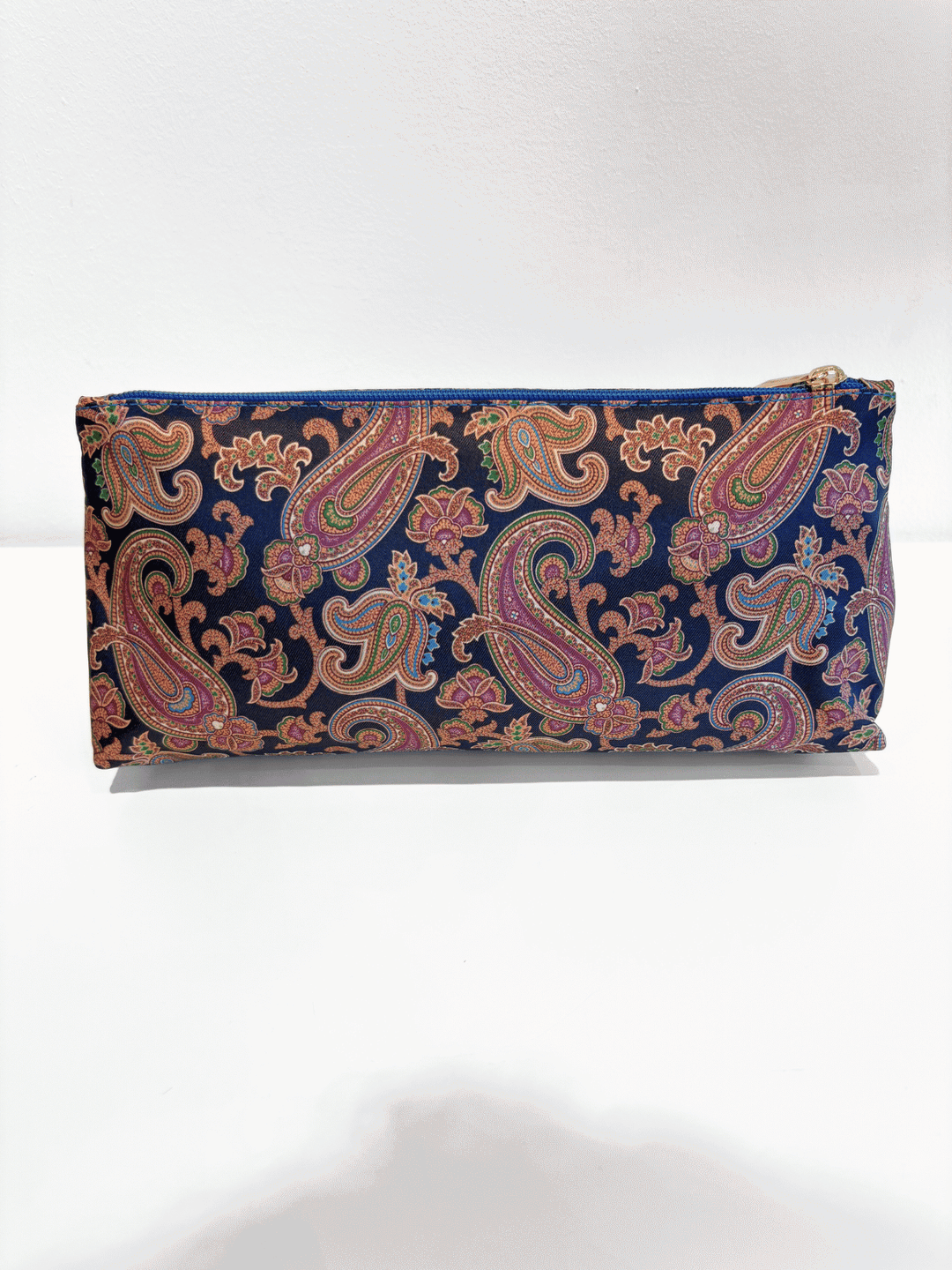 Kosmetiktasche lang Paisley Blue