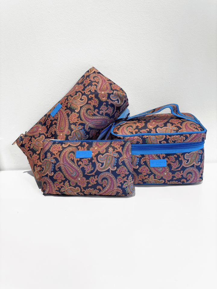 Kosmetiktasche Paisley Blue