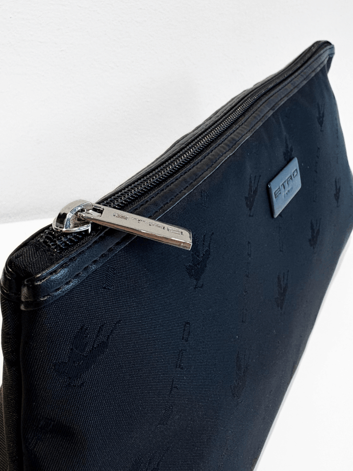 Kosmetiktasche Lang Schwarz