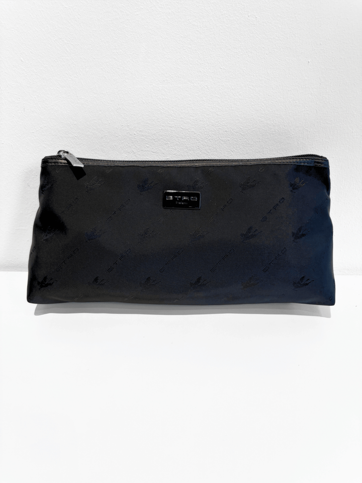 Kosmetiktasche Lang Schwarz